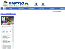 Tablet Screenshot of prezenty.kartki.pl